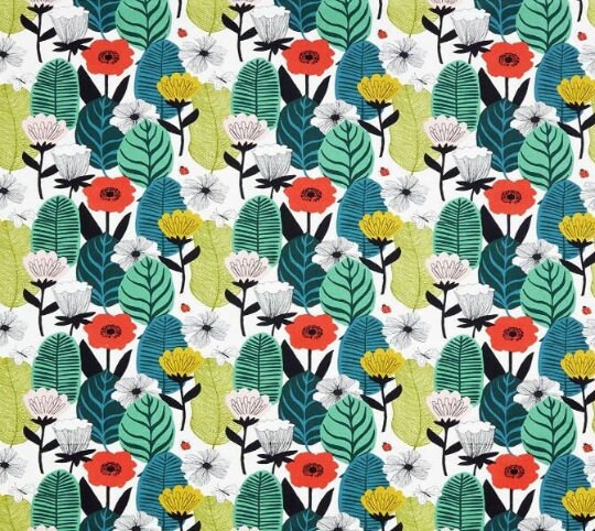Round Scandi Floral Tablecloth, Round Tablecloth , Square Tablecloth , Rectangle Square Tablecloth UK
