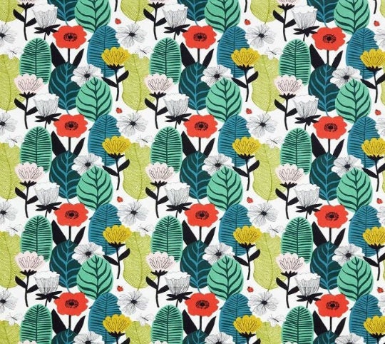 Round Scandi Floral Tablecloth, Round Tablecloth , Square Tablecloth , Rectangle Square Tablecloth UK
