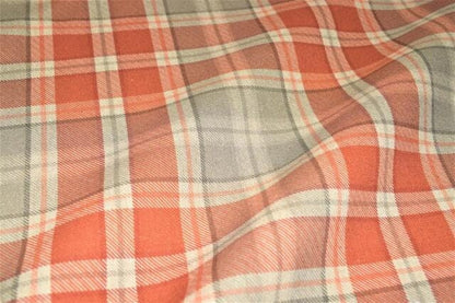 Highland Tartan Check Gingham Autumn Orange Tablecloth, Round Tablecloth , Square Tablecloth , Rectangle Square Tablecloth UK
