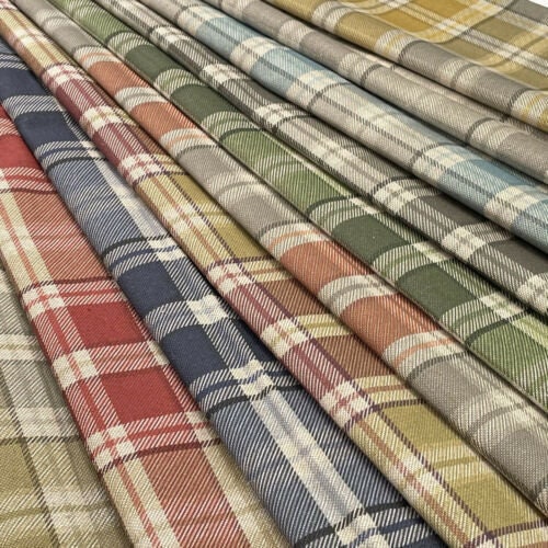 Highland Tartan Check Gingham Autumn Orange Tablecloth, Round Tablecloth , Square Tablecloth , Rectangle Square Tablecloth UK