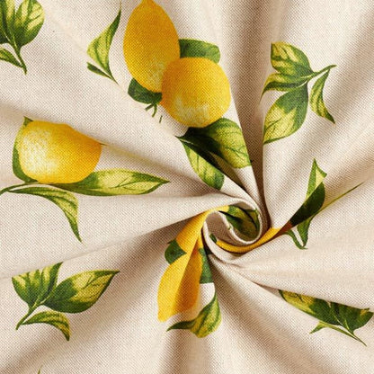 Round Lemons Tablecloth , Fruits Tablecloth , Mother's Day Gift , Round Tablecloth , Oval Tablecloth , Rectangle Square Tablecloth UK