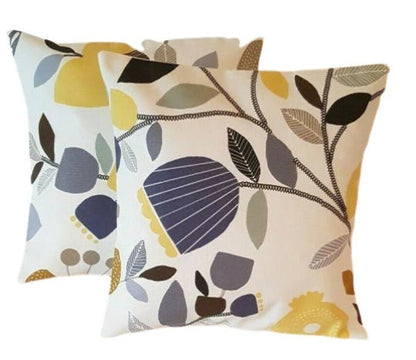ILiv Pomegranate Trail Floral Ochre Yellow Cushion Cover , Throw Pillow , Scatter Cushions , Cushion Cover UK