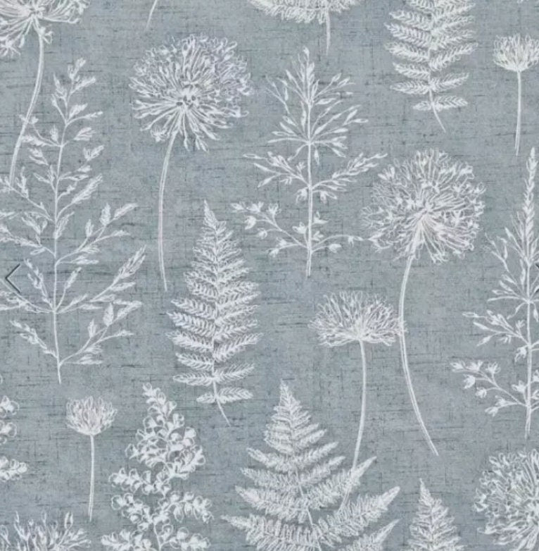 Chervil Denim Blue Wildflowers Meadow Floral Cushion Cover , Throw Pillow , Scatter Cushions , Cushion Cover UK