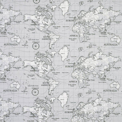 World Atlas Map Grey Tablecloth , Round Tablecloth , Square Tablecloth , Rectangle Square Tablecloth UK