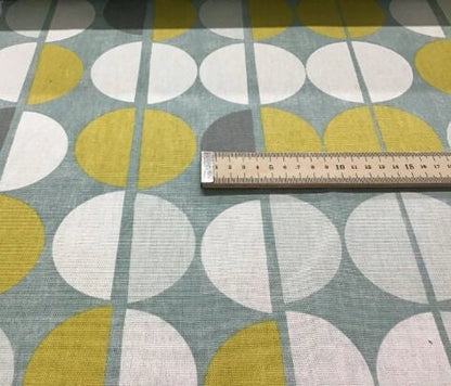 Shoreditch Circle Geometric Blue Duck-Egg Tablecloth , Round Tablecloth , Square Tablecloth , Rectangle Square Tablecloth UK