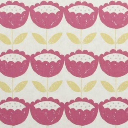 Scandi Floral Pink Tablecloth, Round Tablecloth , Square Tablecloth , Rectangle Square Tablecloth UK