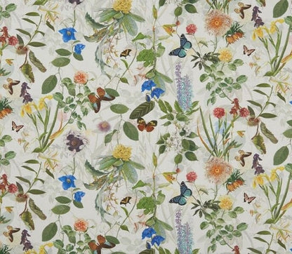 Secret Garden Tablecloth Cream , Floral Butterfly, Round Oval Square Rectangle, Handmade UK