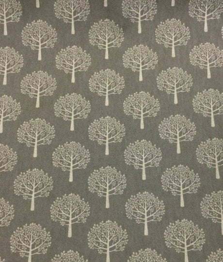 Mulberry Trees Ochre Tablecloth , Linen Look Tablecloth , Floral Tablecloth , Round Tablecloth , Oval Tablecloth