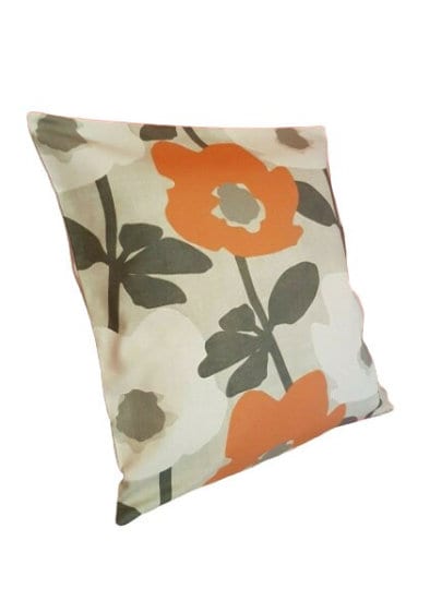 Bermondsey Floral Mango Orange Cushion Cover , Throw Pillow , Scatter Cushions , Cushion Cover UK