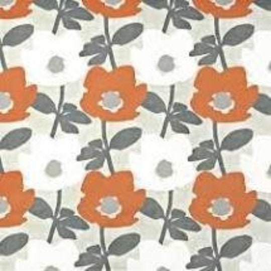 Bermondsey Floral Mango Orange Cushion Cover , Throw Pillow , Scatter Cushions , Cushion Cover UK