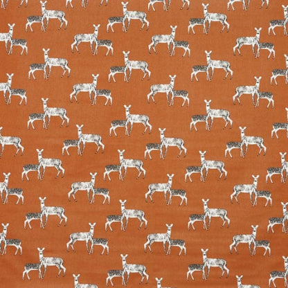 Woodland Autumn Deer Orange Cushion Cover