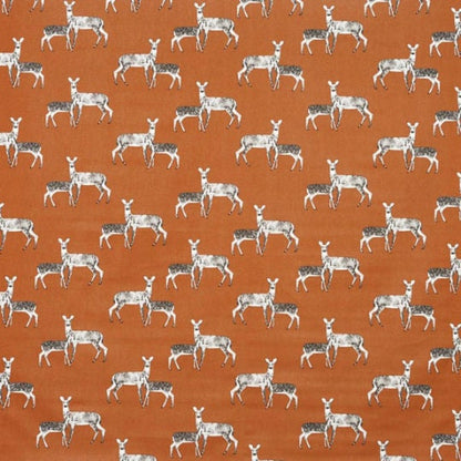Woodland Autumn Deer Orange Cushion Cover