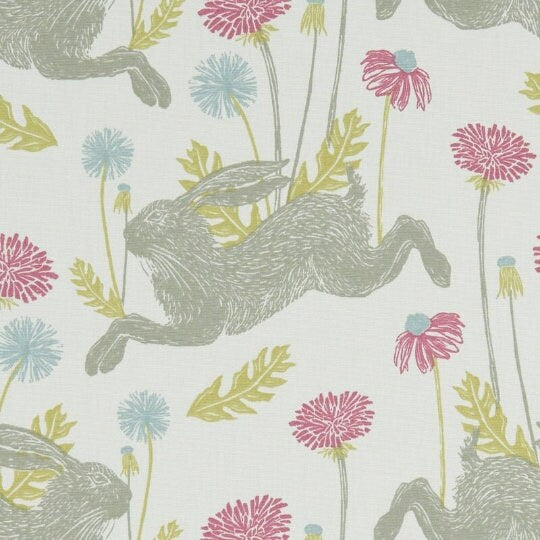 March Hare Bunny Tablecloth , Easter Tablecloth , Floral Tablecloth , Round, Square, Rectangle Tablecloth , Tablecloth UK