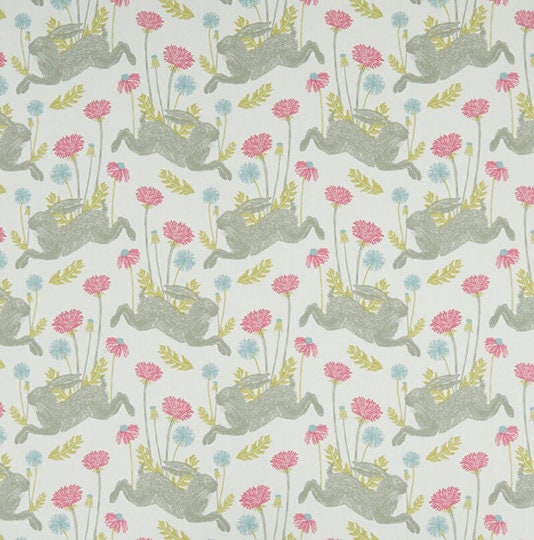 March Hare Bunny Tablecloth , Easter Tablecloth , Floral Tablecloth , Round, Square, Rectangle Tablecloth , Tablecloth UK