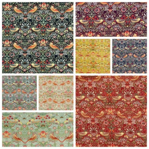 William Morris Strawberry Thief Tablecloth , Rectangle Tablecloth , Christmas Tablecloth , Round Tablecloth , Oval Tablecloth