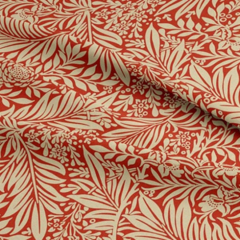 William Morris Larkspur Crimson Red Tablecloth , Rectangle Tablecloth , William Morris Tablecloth , Round Tablecloth , Oval Tablecloth