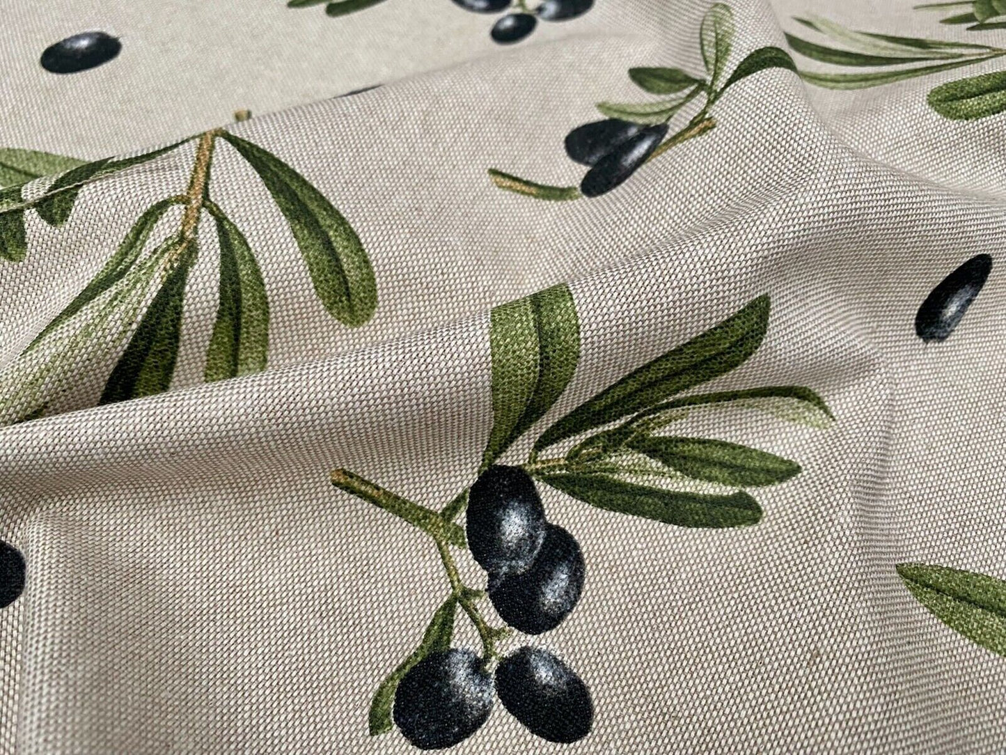 Olives Branch Tablecloth, Round Oval Rectangle Square, Handmade UK