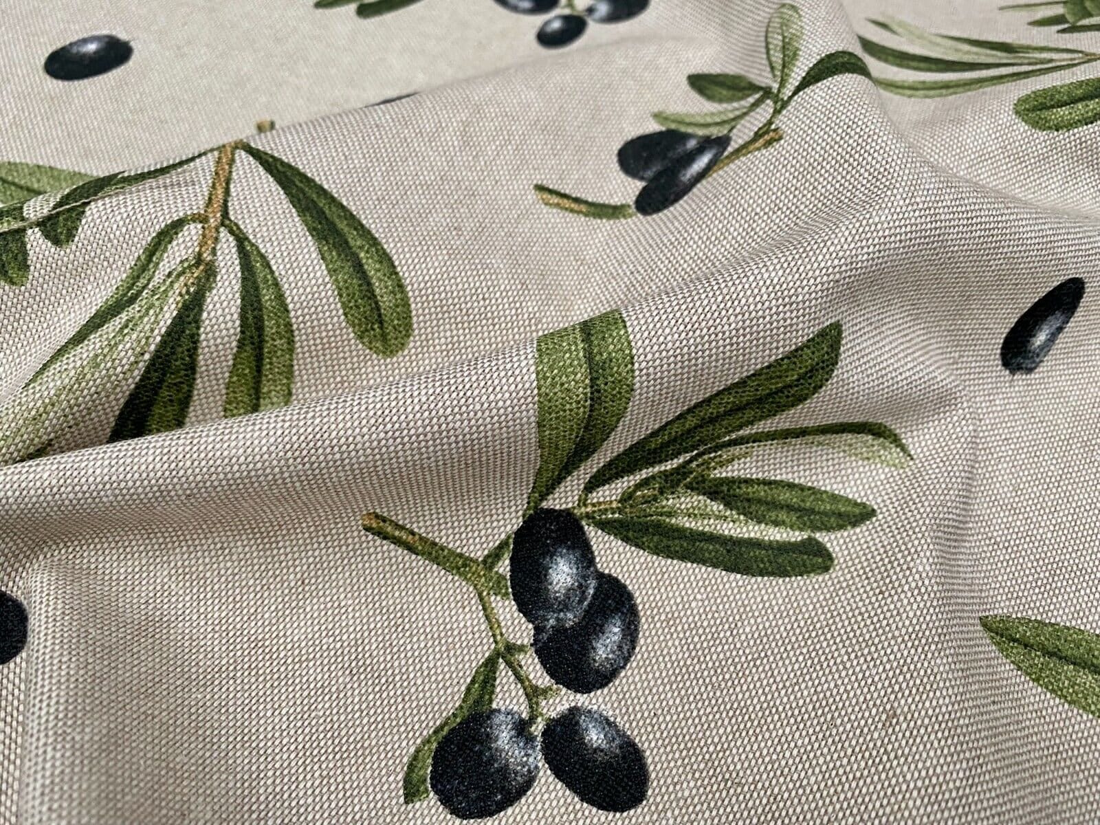 Olives Branch Tablecloth, Round Oval Rectangle Square, Handmade UK