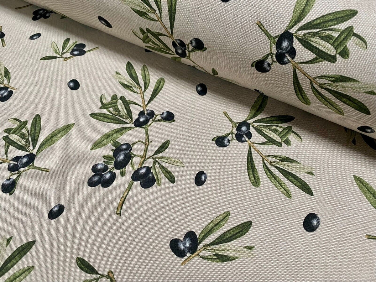 Olives Branch Tablecloth, Round Oval Rectangle Square, Handmade UK