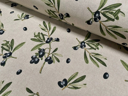 Olives Branch Tablecloth, Round Oval Rectangle Square, Handmade UK