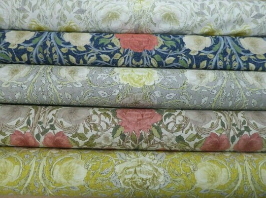 William Morris Ophelia Tablecloth: Floral Cotton Tablecloth (Made in UK)