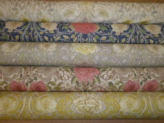 William Morris Ophelia Tablecloth: Floral Cotton Tablecloth (Made in UK)