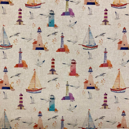 Sailing Boat SeaSide Tablecloth , Round Tablecloth , Oval Tablecloth , Rectangle Square Tablecloth UK