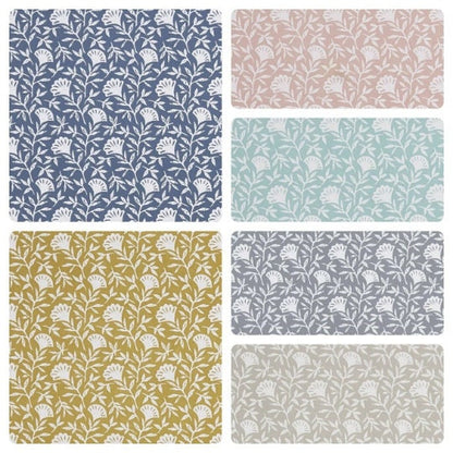 Scandi Floral Tablecloth, Handmade Cotton, UK Made