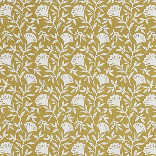 Scandi Floral Flowers Tablecloth, Melby Flower Ochre Tablecloth , Round Oval Square Rectangle Tablecloth , Tablecloth UK