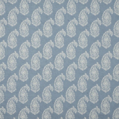 Harriet Paisley Chambray Blue Cushion Cover , Throw Pillow , Scatter Cushions , Cushion Cover UK