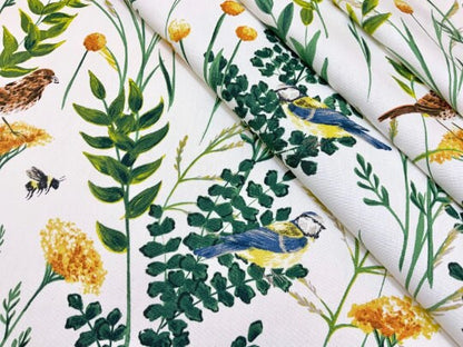 Gardenia Summer Garden Birds Dragonfly Bee Tablecloth , Round Tablecloth , Square Tablecloth , Rectangle Square Tablecloth UK