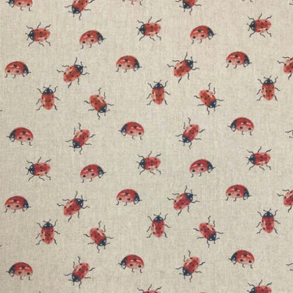 Ladybirds Tablecloth , Linen Look Tablecloth , Round Tablecloth , Oval Tablecloth