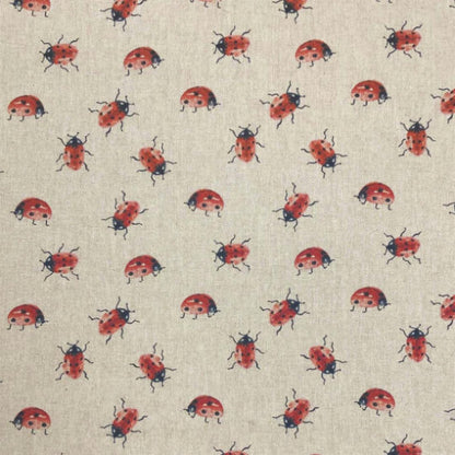 Ladybirds Tablecloth , Linen Look Tablecloth , Round Tablecloth , Oval Tablecloth