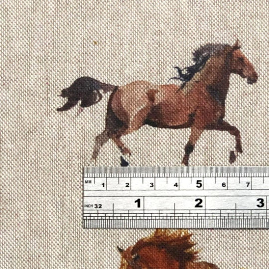 Wild Horses Tablecloth , Linen Look Tablecloth , Round Tablecloth , Oval Tablecloth , Rectange Tablecloth