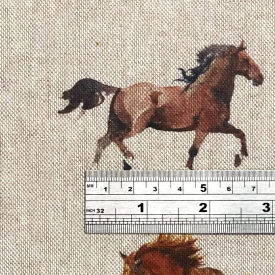 Wild Horses Tablecloth , Linen Look Tablecloth , Round Tablecloth , Oval Tablecloth , Rectange Tablecloth