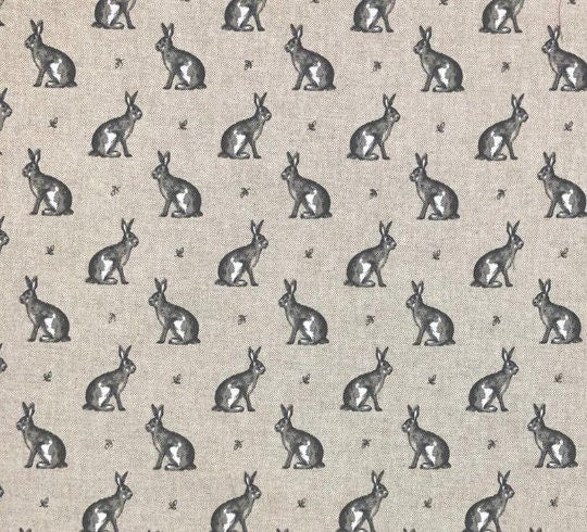 Vintage Hares Tablecloth , Easter Rabbit Bunn Tablecloth , Linen Look Tablecloth , Round Tablecloth , Oval Tablecloth , Rectange Tablecloth