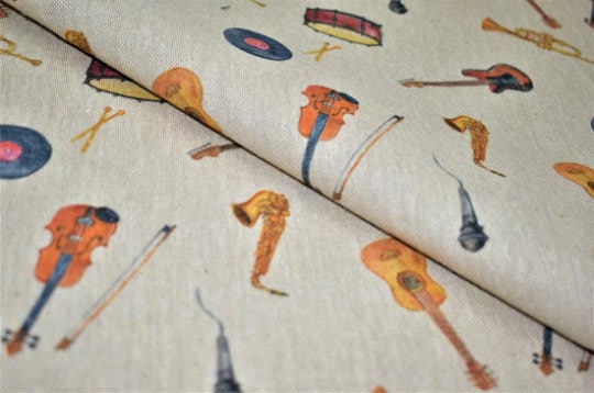Musical Instruments Tablecloth , Round Tablecloth , Oval Tablecloth , Rectangle Tablecloth