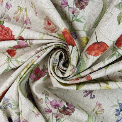 Delicate Wildflower Meadow Tablecloth , Round Oval Rectangle , Handmade UK