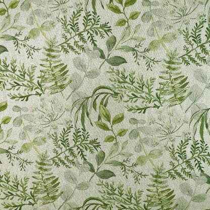 Botanical Leaves Floral Tablecloth , Handmade in UK