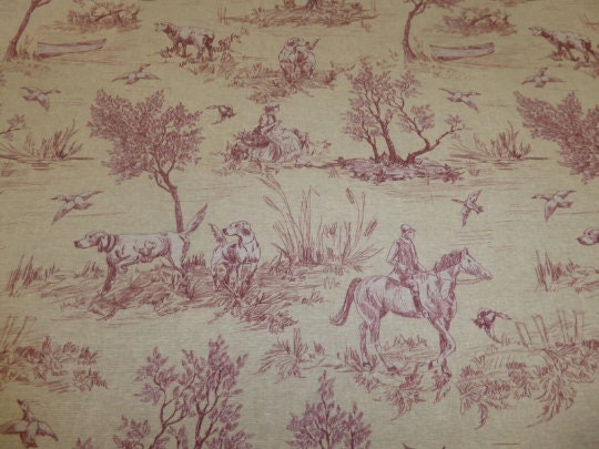Toile Countryside Tablecloth , Tablecloth Toile De Jouy , Vintage Tablecloth , Country Life Tablecloth , Tablecloth UK