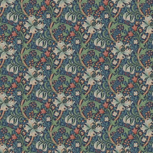William Morris Golden Lily Jewel Tablecloth , Floral Tablecloth , Round Tablecloth , Square Tablecloth , Tablecloth UK