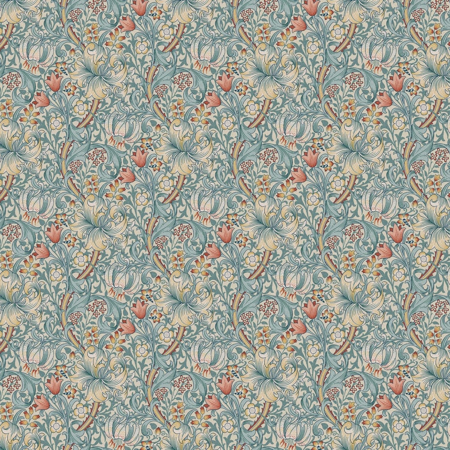Round Floral Tablecloth , William Morris Golden Lily Tablecloth , Square Tablecloth , Tablecloth UK