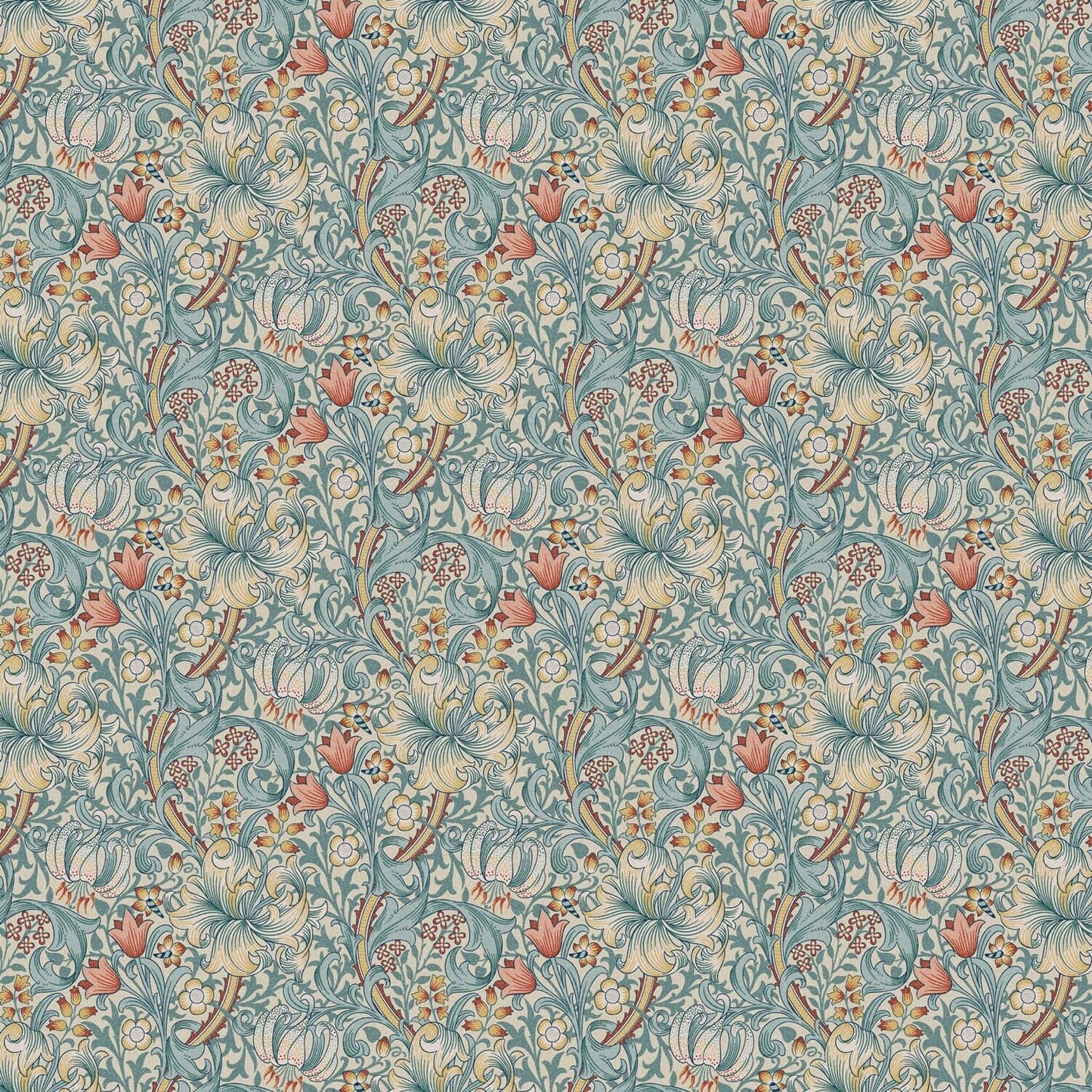 William Morris Cotton Tablecloth , Golden Lily Tablecloth , Floral Tablecloth , Round Tablecloth , Square Tablecloth , Tablecloth UK