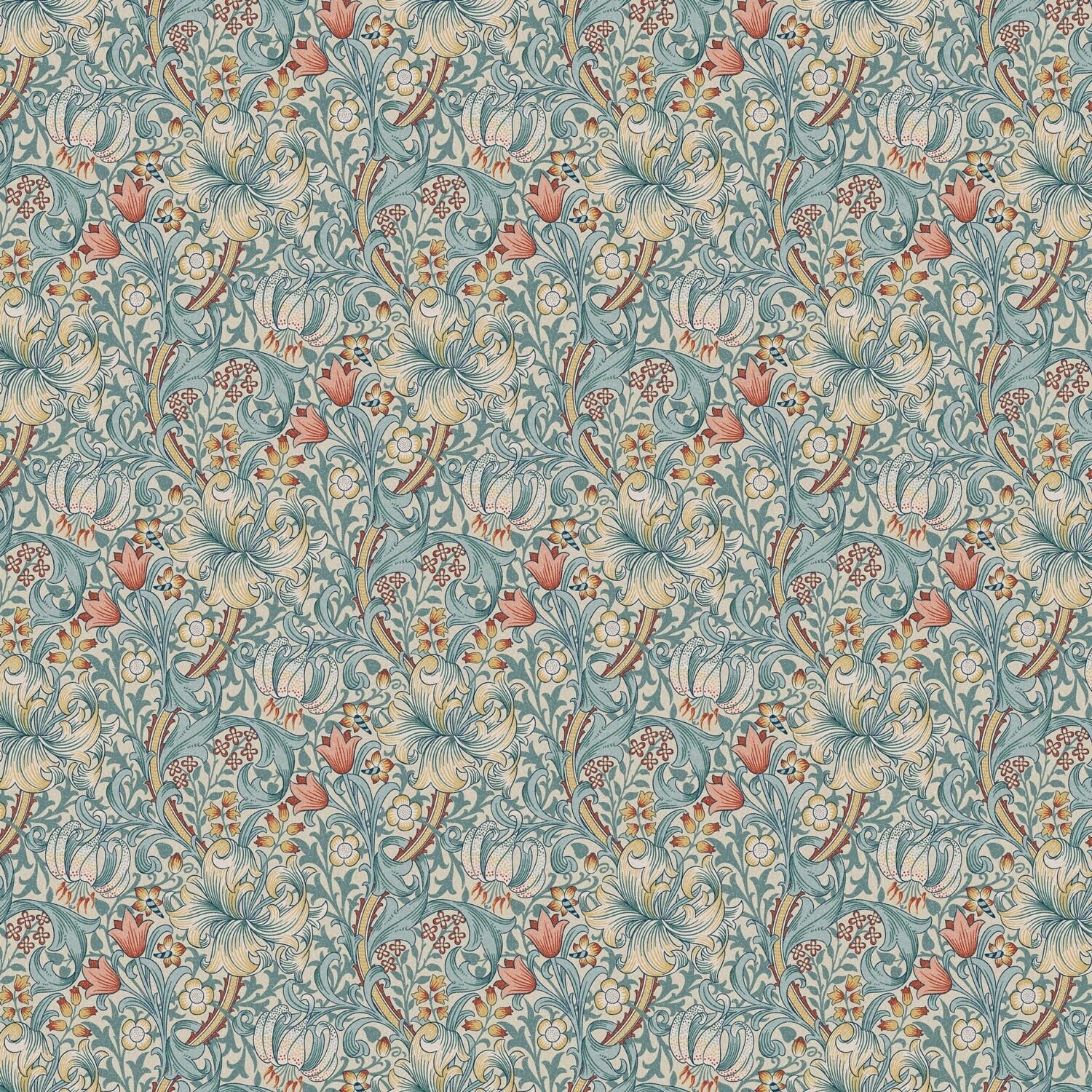 William Morris Cotton Tablecloth , Golden Lily Tablecloth , Floral Tablecloth , Round Tablecloth , Square Tablecloth , Tablecloth UK