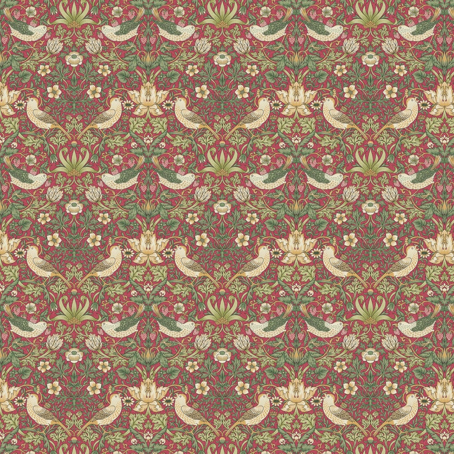 William Morris Strawberry Thief Tablecloth , Floral Birds Tablecloth , Round Tablecloth , Square Tablecloth , Tablecloth UK