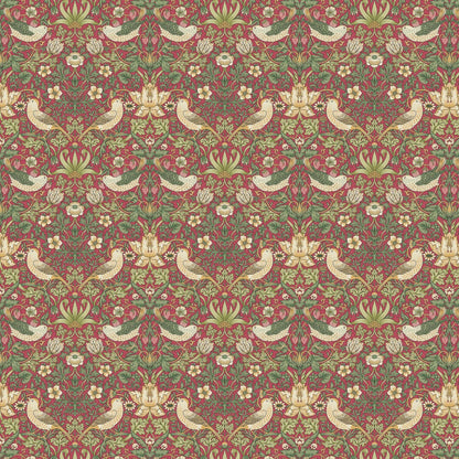 Round William Morris Tablecloth Strawberry Thief Navy , Floral Birds Tablecloth , Round Tablecloth , Square Tablecloth , Tablecloth UK