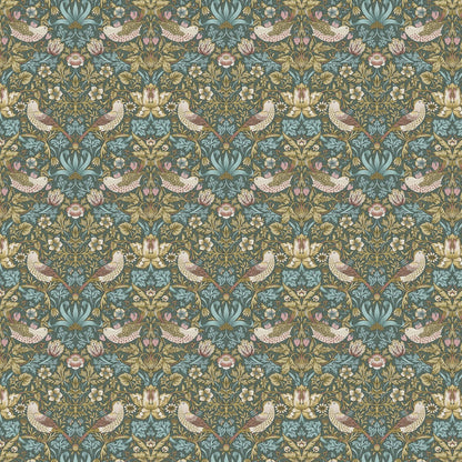 William Morris Strawberry Thief Tablecloth , Floral Birds Tablecloth , Round Tablecloth , Square Tablecloth , Tablecloth UK