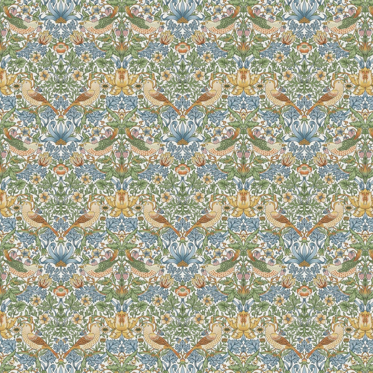 William Morris Strawberry Thief Tablecloth , Floral Birds Tablecloth , Round Tablecloth , Square Tablecloth , Tablecloth UK