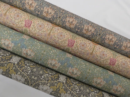 William Morris Honeysuckle Mocha Tablecloth , Floral Tablecloth , Round Tablecloth , Square Tablecloth , Tablecloth UK