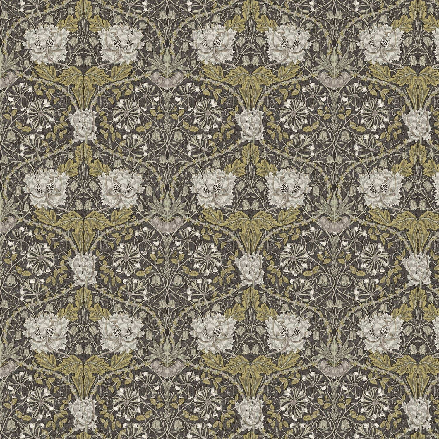 William Morris Honeysuckle Mocha Tablecloth , Floral Tablecloth , Round Tablecloth , Square Tablecloth , Tablecloth UK
